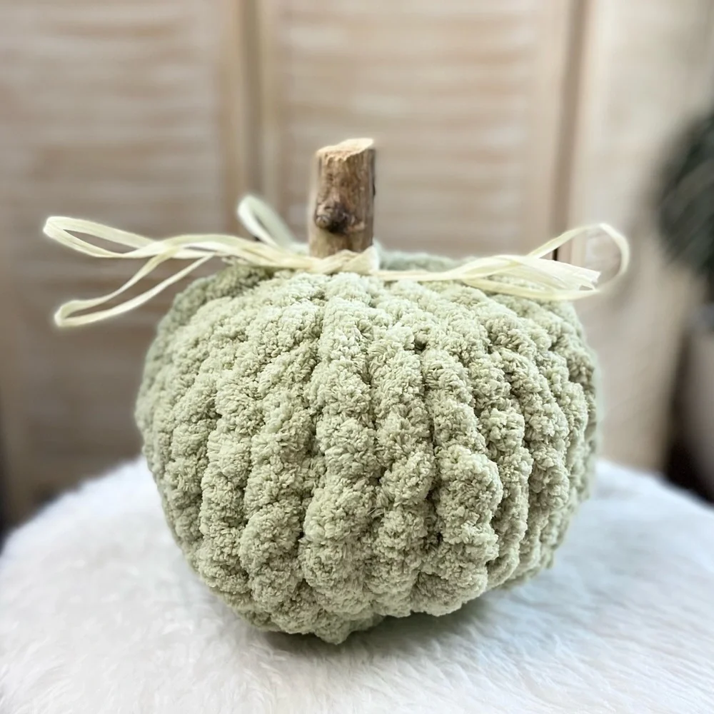 Autumn Hearth Knit Pumpkin-Large sage